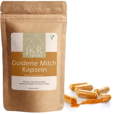 420Stk. vegane Goldene Milch 620mg Kapseln hochdosiert - JKR Spices