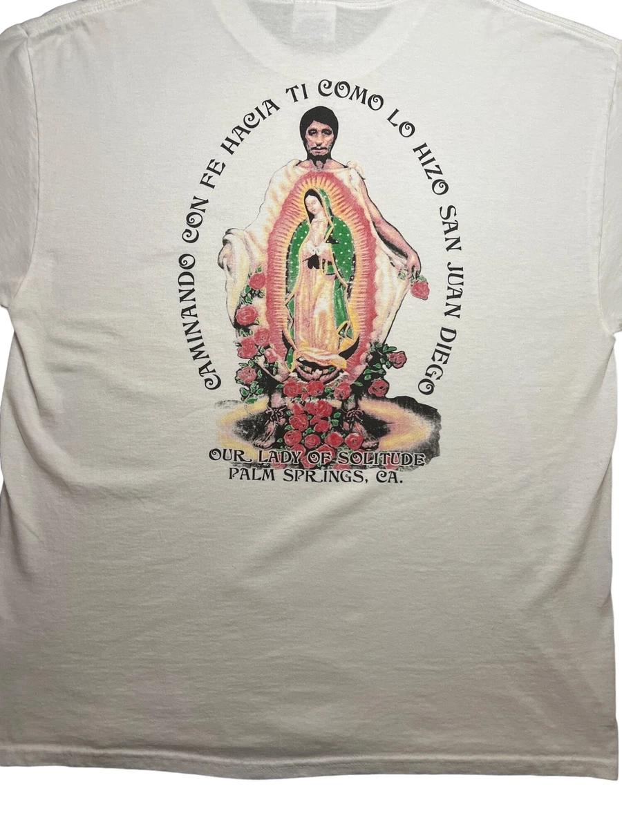 Our Lady of Solitude Guadalupana Large T Shirt Vintage Y2K Palm