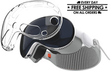 For Apple Vision Pro 2024 VR Headset Protective Cover Shockproof TPU Clear Case