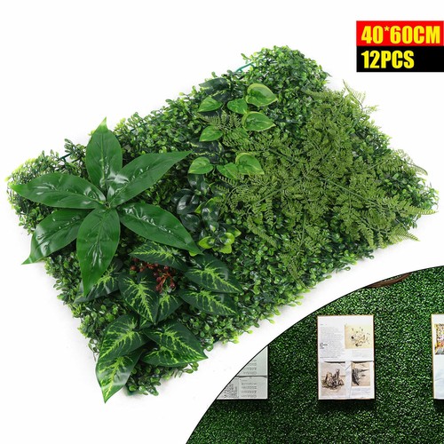 9 pezzi/12 pezzi piante artificiali 60 cm*40 cm giardino parete prato decorazione green - Foto 7 di 42