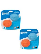 Chuckit Dog Fetch Toy FETCH BALL Durable Rubber Fits Launcher MEDIUM 4 Balls