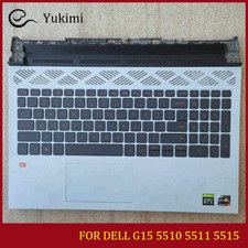 FOR DELL G15 5510 5511 5515 White C Shell Cover Palmrest Keyboard Touch Backlit