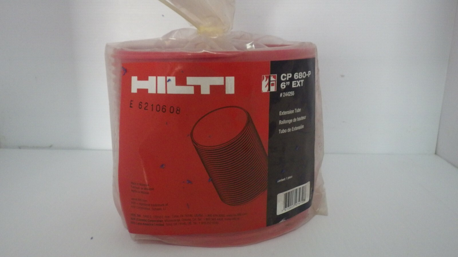HILTI CP680P (244255) 6" EXTENSION TUBE FIRESTOP, NIB eBay