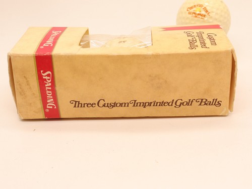 3 Palline da Golf Spalding Personalizzate Stampate Country Time Limonata Scatola Originale Manicotto - Foto 5 di 9