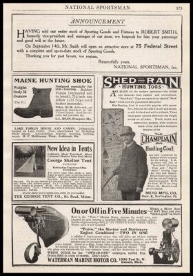 1912 Waterman Marine Motor Co. Detroit MI ''Porto'' Boat Engine Vintage Print Ad