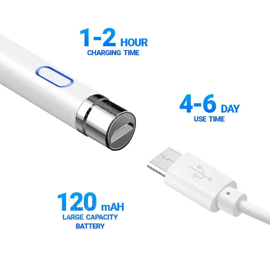 Lápiz óptico para iPad iPhone Samsung Galaxy Tablet Teléfono Pluma Pantalla táctil Foto 3 de 4