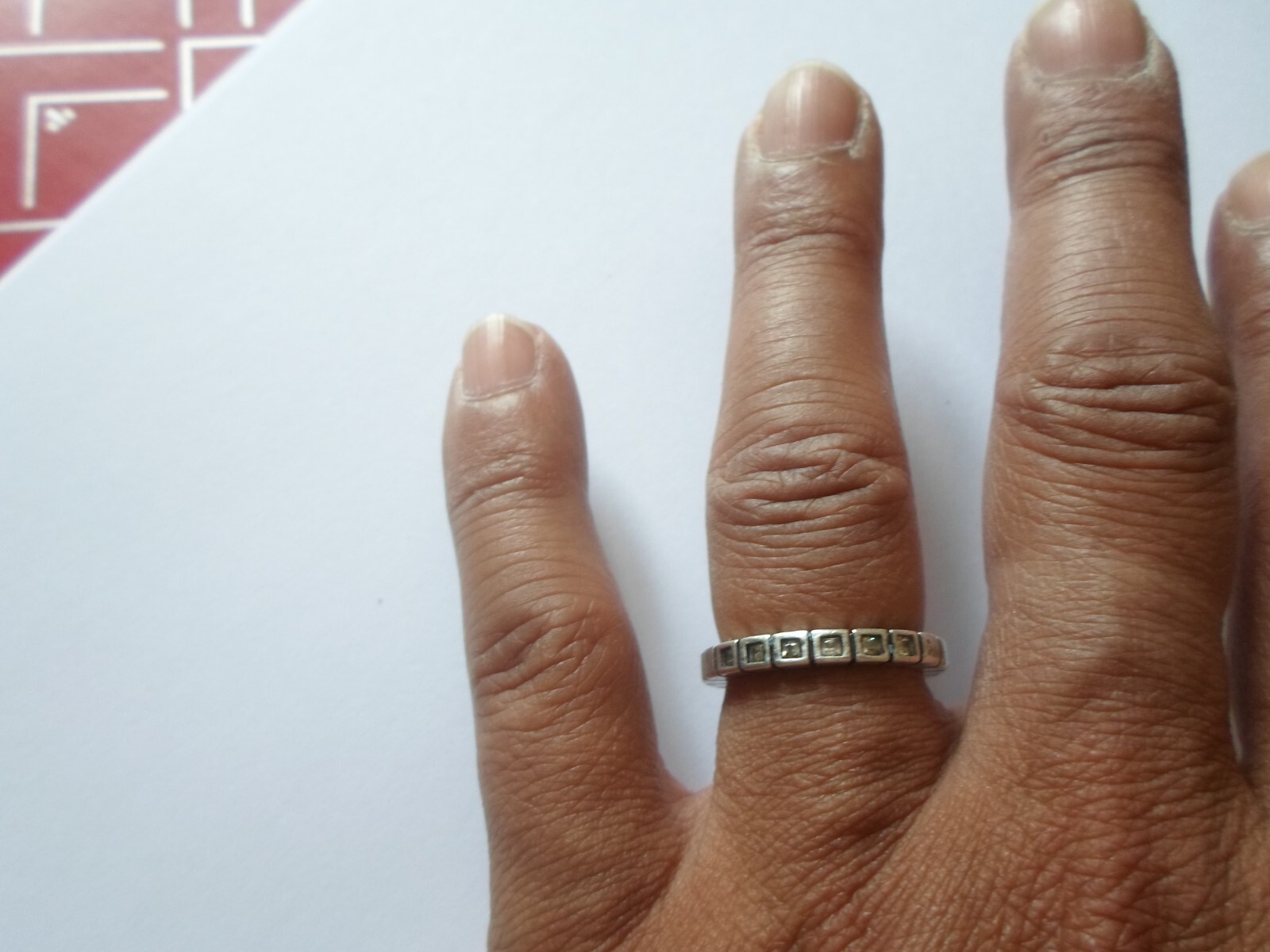 solid silver ring, ring, zirconium, Spirit, size … - image 2