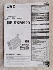 JVC COMPACT VHS CAMCORDER FSE026656 USER MANUAL