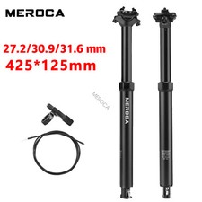 MEROCA Mountain Bike Dropper Bicycle Seatpost 27.2/30.9/31.6mm Wire Control