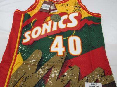 95-96 Shawn Kemp #40 Supersonics Mens Mitchell & Ness Swingman