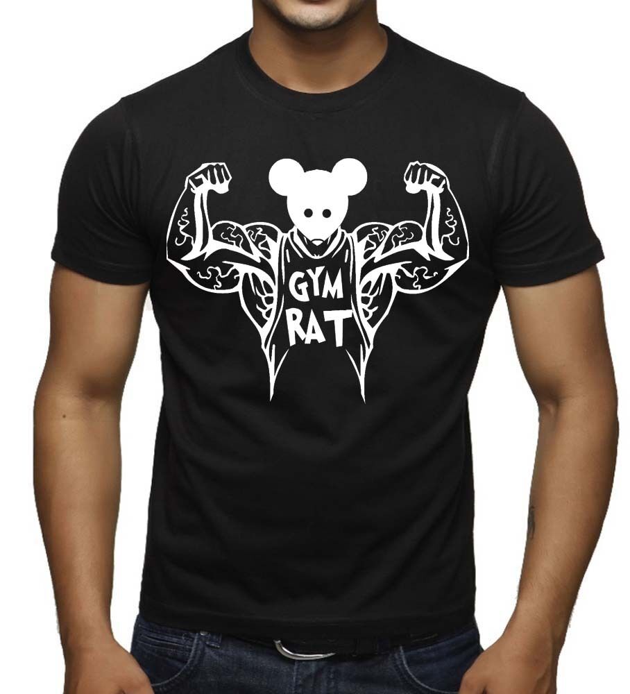 Camiseta Hombre Gym-Rat básica By StreetVogue