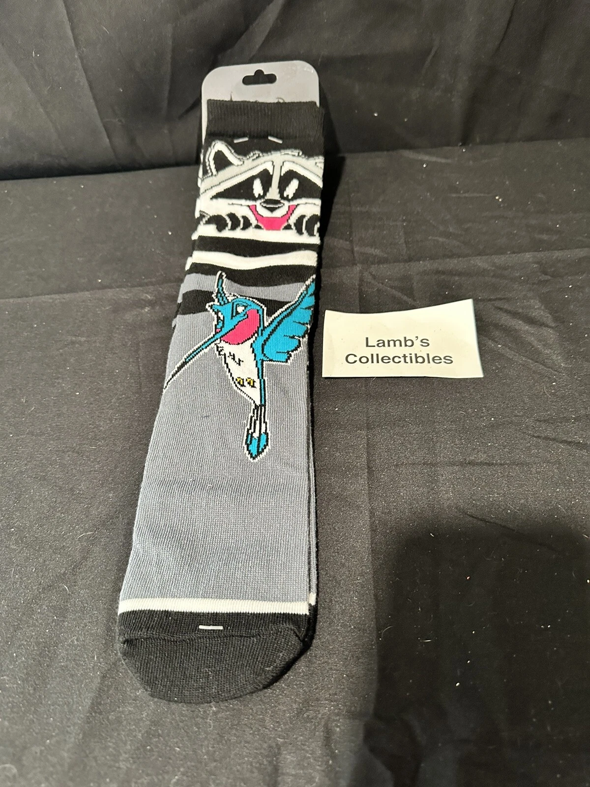 Disney Parks Authentic - Meeko and Flit of Pocahontas Grey ; Black Socks pair