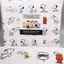 Berkshire Peanuts Christmas Sheet Set – Full Size, Snoopy & Woodstock Gray Merry & Bright Design