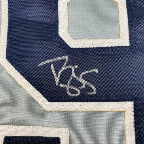 Autographed/Signed Darryl Strawberry New York Grey Baseball Jersey PSA/DNA COA - 第 3/4 張圖片