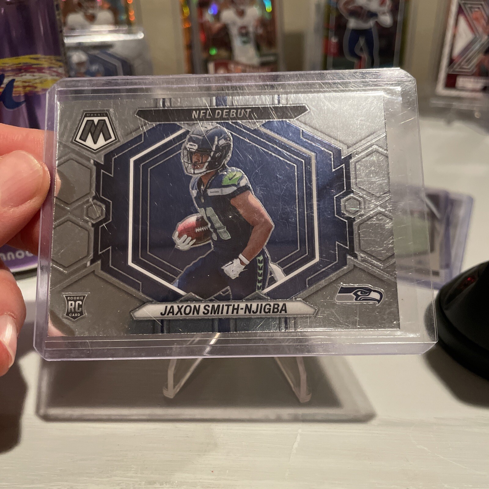 2023 Panini Mosaic - NFL Debut Silver Prizm #ND-12 Jaxon Smith-Njigba (RC)