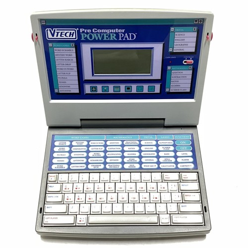 Vintage 1994 VTech Pre Computer Power Pad Childs Laptop Electronic