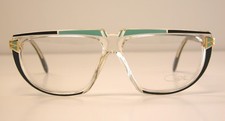 Cazal Vintage Eyeglasses - NOS - Model 316- Col. 277- Gold, Black, Aqua