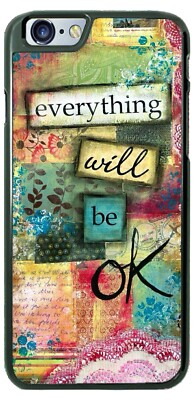 Everything will be ok quote Design Personalized Phone Case for iPhone Samsung