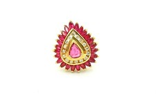 Samuel Aaron THL 14k Yellow Gold Ruby And Dia...