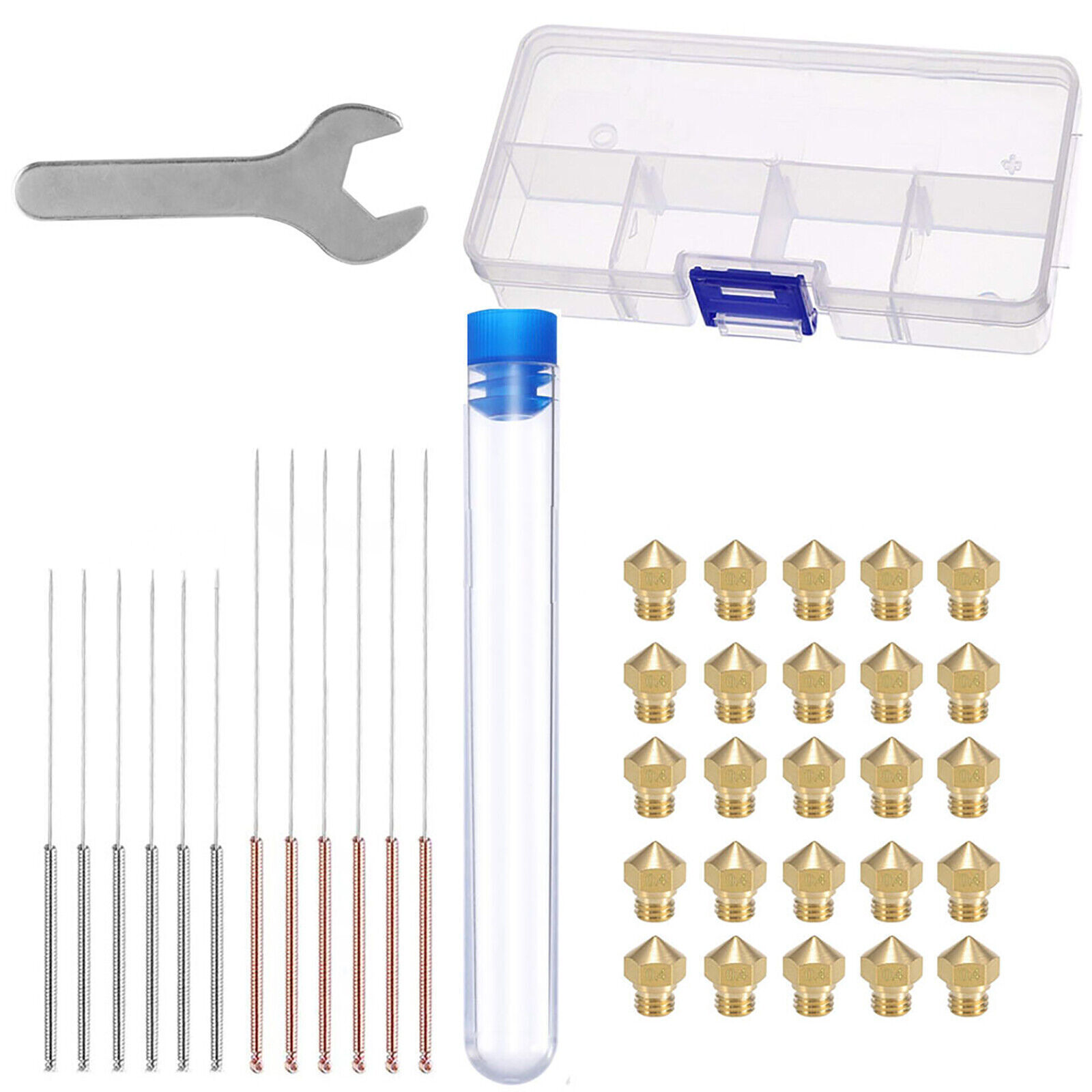 Printer Cleaning Tool MK10 Nozzle Cleaning Needle Kit for 3D Printer Parts-image