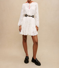 Abito donna Maje taglia S/36 FR pizzo ricamato floreale MFPRO02966