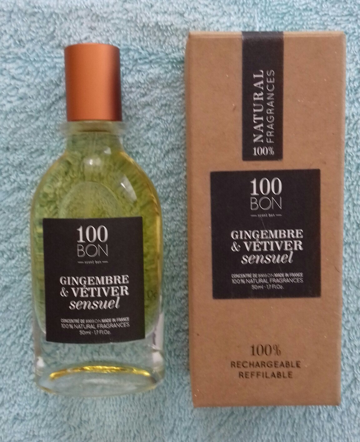 Vétyver et gingembre eau de parfum mixte 50 ml parfum boisé épicé
