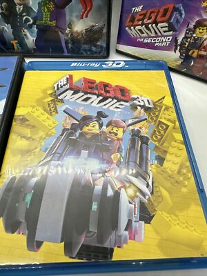 The LEGO Movie 3D 1 2 Batman Movie LEGO Ninjago Movie Lot Of 5 Blu