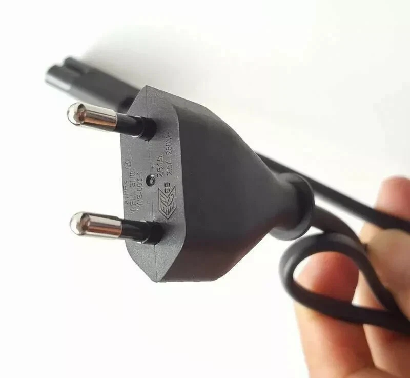 2m EU Standard 2-prong cable cord for Microsoft Surface pro 1 Pro 2 3 4 charger - Image 3 of 3