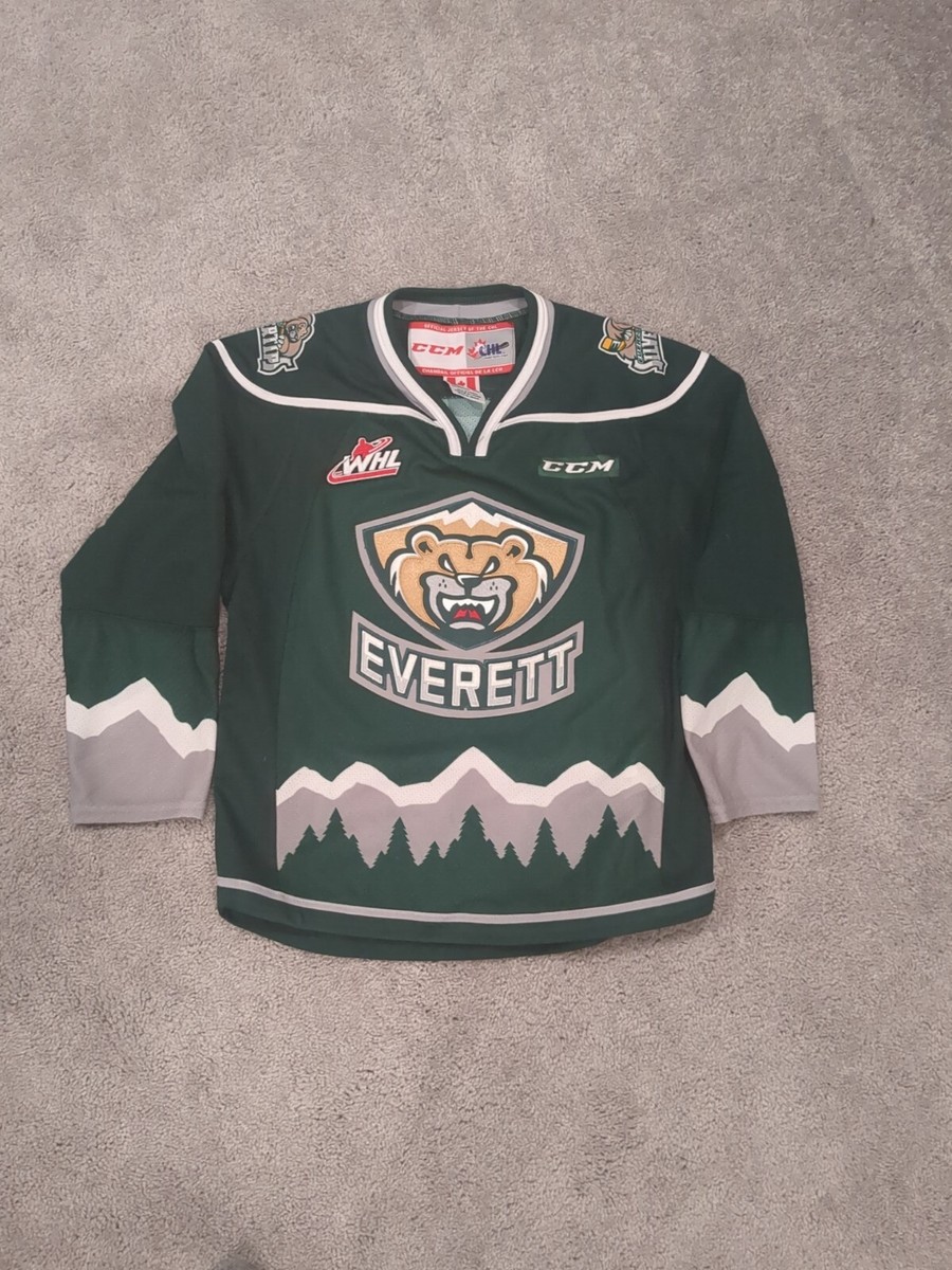 CCM Reebok Everett Silvertips Youth Jersey Authentic Size S
