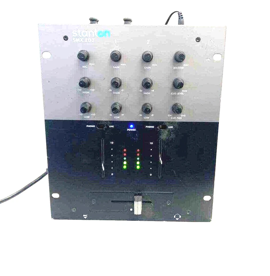 Stanton SMX202 2 Channel DJ Mixer With 2 Band EQ And Gain Control Per Channel US - Image 3 of 4