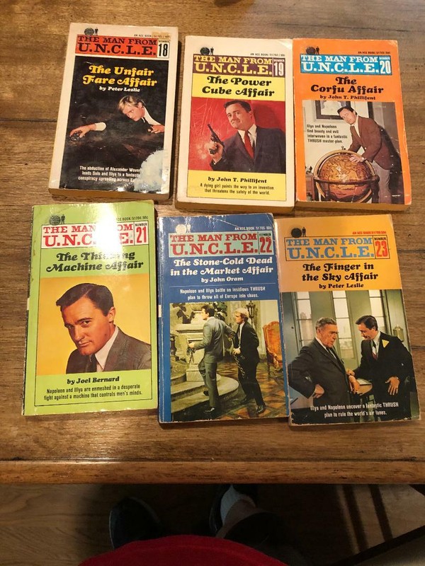 set Lot All 23 Man From Uncle U.N.C.L.E. TV ACE book 1-18 19 20 21 22 23
