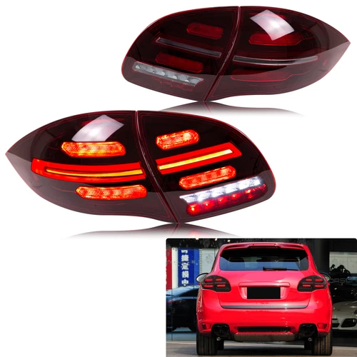 Luces traseras para Porsche Cayenne 92A 10-14 rojo intermitente LED intermitente marca E - Imagen 11 de 13
