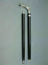 Wooden Cane Black Wooden Cane Solid Brass Jaguar Handle Walking Stick Sturdy