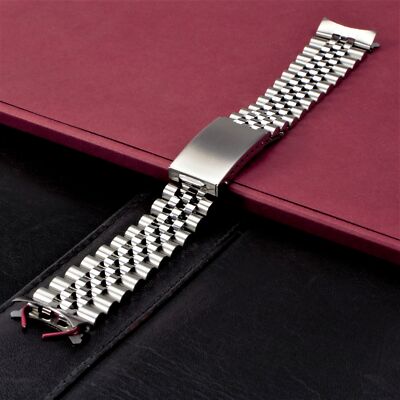Luxus Stahlarmband Jubilee style 20 mm kompatibel zu Rolex GMT I und Datejust