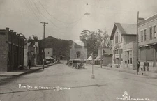 Main St. South, Friendship, WI Wisconsin (3) 1919 RPPC Photo Postcard Copy