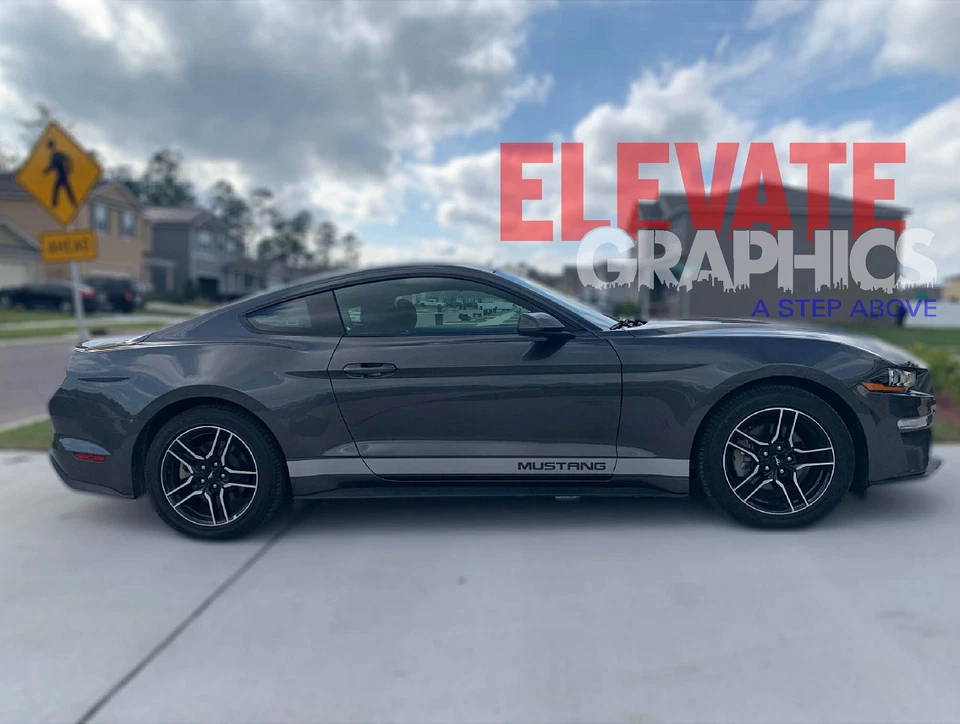 For Ford Mustang Decals Side Rocker Graphics Stripes 3M Vinyl Stickers 2005-2023 - Изображение 2 из 4