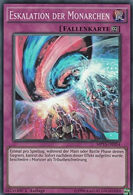 YU-GI-OH, ESKALATION DER MONARCHEN, SR, MP15-DE054, 1. Auflage, TOP