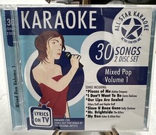ALL STAR KARAOKE MIXED POP VOL. 1 ASK-50 - V/A - 2 CD - MINT CONDITION