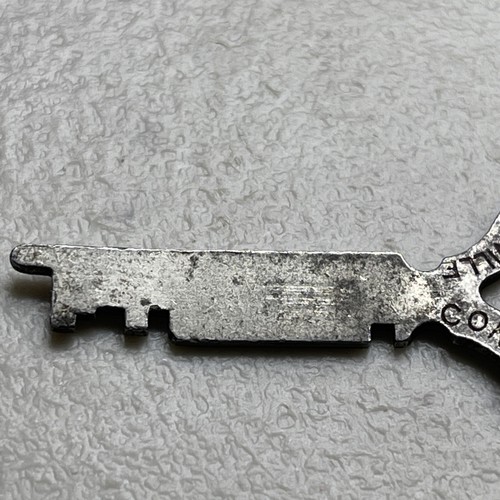 Vintage Steel Flat Skeleton Key Eagle Lock Co. Terryville Con - Picture 11 of 12