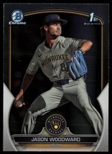 2023 BOWMAN DRAFT CHROME JASON WOODWARD RC MILWAUKEE BREWERS #BDC-97 1ST BOWMAN
