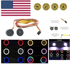 OGRC RC LED Light Kit Headlights Angel Eyes with 12 Modes for Traxxas TRX-4 A...