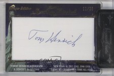 2012 TRISTAR Signa Cuts Cut Auto Gold 11/25 Tommy Henrich Cut Signature 1r9