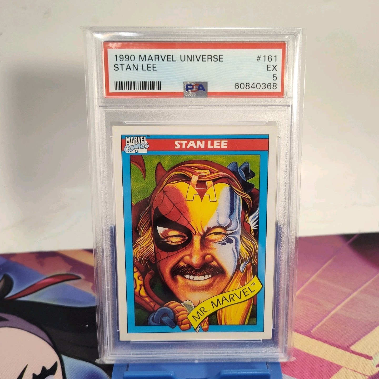 1990 Impel Marvel Universe Mr. Marvel #161 Stan Lee PSA 5