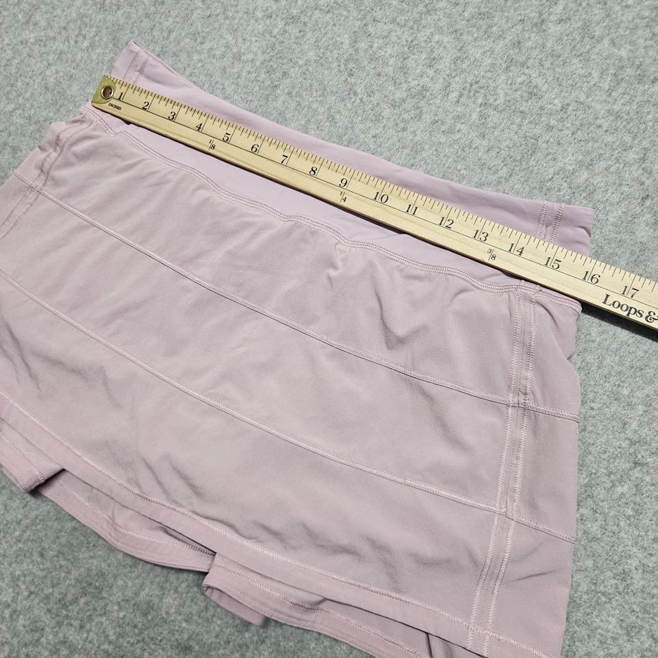 Saia/Skort Lululemon Pace Rival Cintura Média Rosa Peônia Tamanho 8 - Imagem 4 de 4