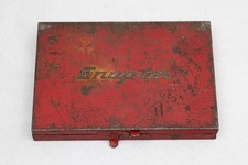 genuine Snap-on METAL CASE 1/4" drive box organizer holder SNAPON tool ratchet
