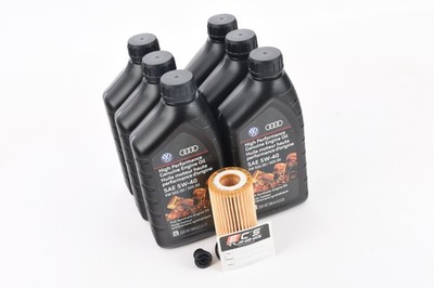 Genuine VW Audi - Genuine Oil Service Kit (5w-40) - 06l115562KT