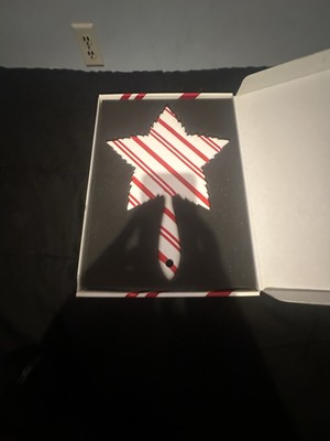 Jeffree Star Cosmetics Hand Held Mirror Soft Touch Candy Cane Leaf 420 Holiday
