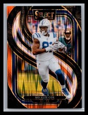 2024 Panini Select #184 Mo Alie-Cox Black & Orange Prizm Shock Colts
