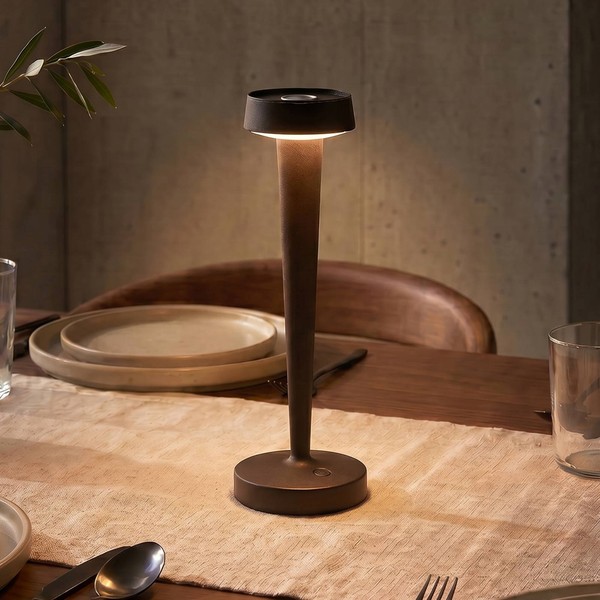 Lucande Led 'Lea' Dimmbar (Modern) In Braun Aus Metall (1 Flammig, ), Wohnzimmer-image