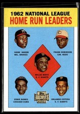 2001 Topps Archives NL HR Leaders W Mays H Aaron F Robinson E Banks O Cepeda HSC